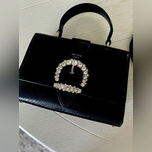 Jimmy Choo Cherie top handle bag with Swarovski crystals